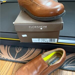 Florsheim Boys Tan Leather Loafers